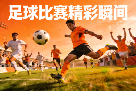 足球比赛精彩瞬间展示图